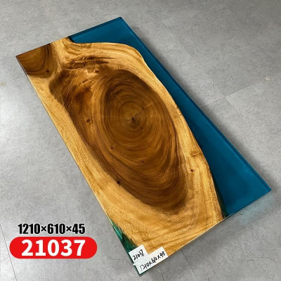 Mesa de centro de resina epoxi de mesa River Table sólida 121x61 Mesa de río auténtico