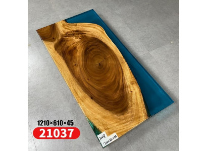 Mesa de centro de resina epoxi de mesa River Table sólida 121x61 Mesa de río auténtico