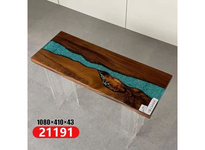 Consola de diseño Mesa Cómoda Mesa de centro Epoxi hecha a mano