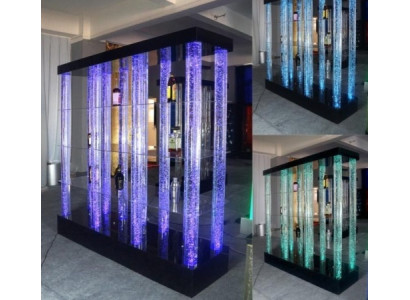 Estantería de venta estantes paredes de agua pared bar botellas paredes de agua