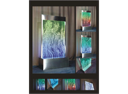 Panel de pared LED con pared de agua, burbujas de agua, decorativo, moderno.
