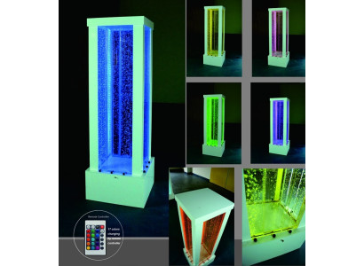 Pared de agua, barra de luz LED, estante, columna, mostrador de columnas de agua iluminado por diseñador