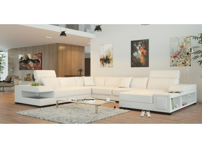 Muebles de sala de estar Sofá esquinero moderno en forma de U Diseño elegante para su hogar
