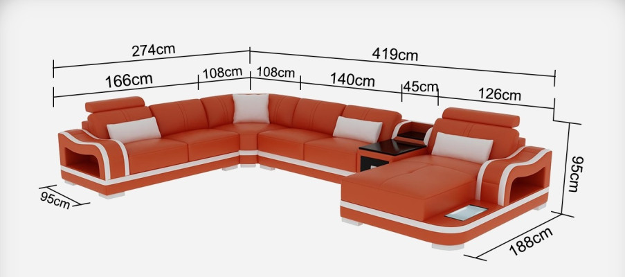 Sofá de cuero + sofá USB conjunto de sofás de esquina de diseño sofá moderno sofá esquinero@RestControllerEMPL0