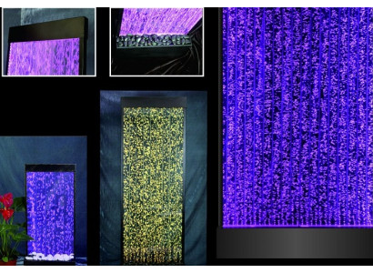 Panel de pared LED moderno Fuente de agua Pared de agua Burbujas de agua Pared decorativa