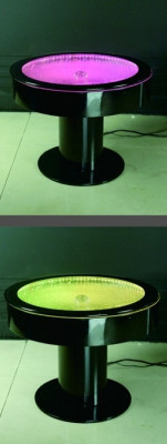 Diseño Mesa Mesa de centro Agua Columnas Columna Mesas Sofá LED Iluminado