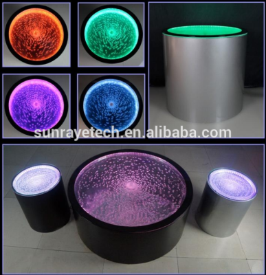 Mesa de diseño, mesa de centro, decoración, columnas de agua, columna de agua, sofá, mesas LED.