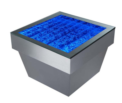 Diseño Mesa Mesa de centro Agua Columnas Columna Decoración Agua Sofá Mesas LED