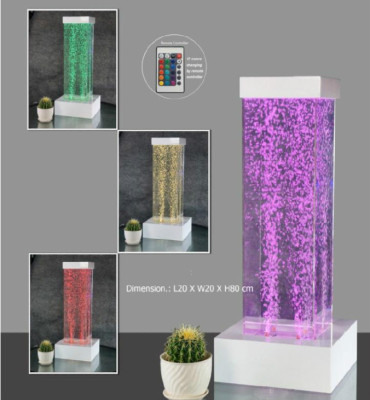 Columnas de agua con LED Fuente de agua Pared de agua Club Restaurante Tienda