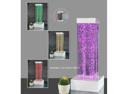 Columnas de agua con LED Fuente de agua Pared de agua Club Restaurante Tienda