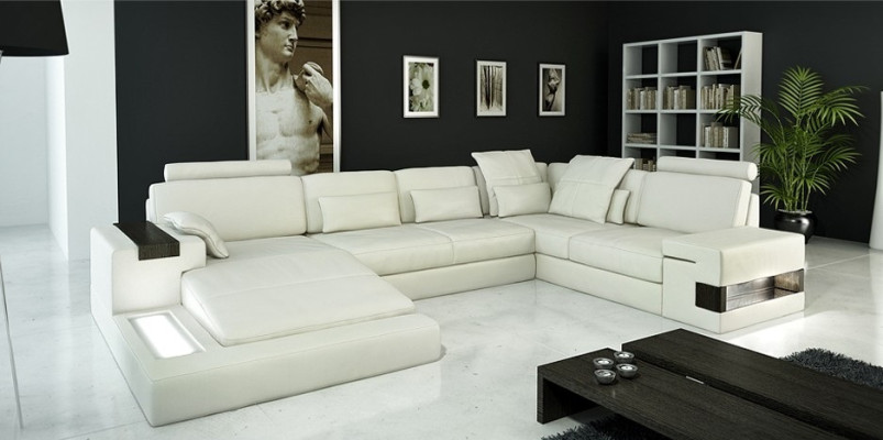 Sofá esquinero salón sofá esquina sofá tapizado conjunto esquina área de estar + USB