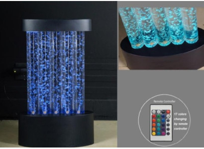 Barra de agua con estantes de pared con columna de agua Iluminada para barra de cócteles diseñador