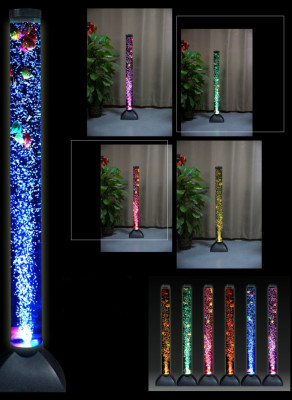 Columna de agua LED de 120 cm, lámpara clara para decoración de peces, lámpara de pie.
