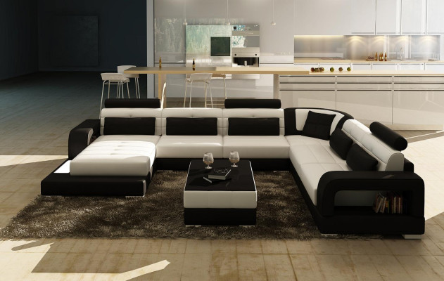 Comfort and style with our Modern XXL U-Shape sofa for the living room.