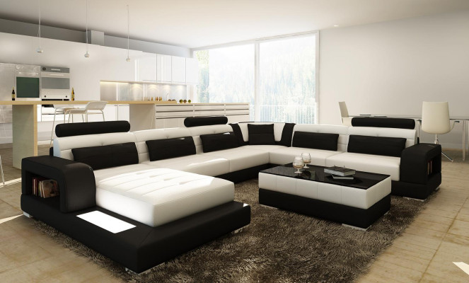 Comfort and style with our Modern XXL U-Shape sofa for the living room.