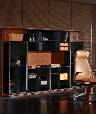 Oficina Librería Archivador Armario Muebles de lujo Estilo antiguo Armarios