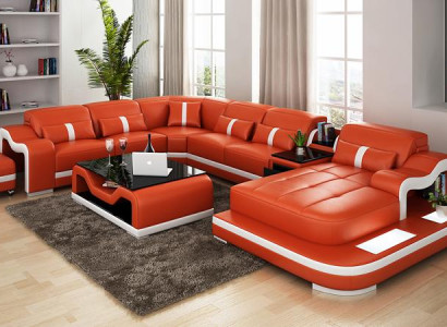 XXL conjunto de salón modular esquinero sofá tapizado esquina sofá esquinero tapizado asiento esquina.