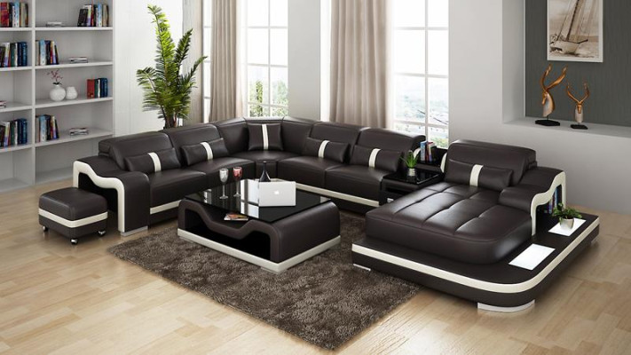 XXL conjunto de salón modular esquinero sofá tapizado esquina sofá esquinero tapizado asiento esquina.