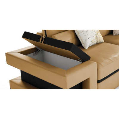 Ambiente de vida acogedor con nuestro encantador sofá esquinero en forma de U.