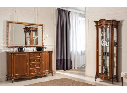 Muebles de comedor conjunto vitrina armario cómoda espejo aparador Muebles italianos de 3 piezas