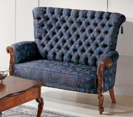 Sofá italiano 2 sillones mesa de café mesa auxiliar conjunto de lujo de 4 piezas