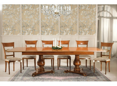 Conjunto completo de mesa de comedor + 6 sillas Conjunto de comedor Grupo de comida Mesa de madera Mesas de mesa de 7 piezas.