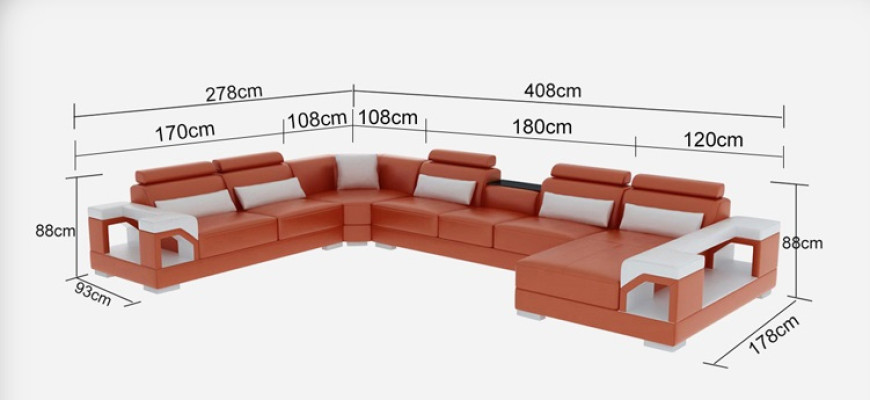 Sofá de cuero sofá paisaje de vida esquina sofá esquina juego de muebles diseño moderno sofá G8010 nuevo