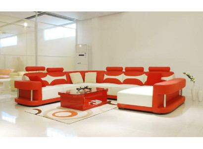 Sofá esquinero con sistema de asientos, esquina, sofá, sofá, conjunto de muebles tapizados XXL Big.
