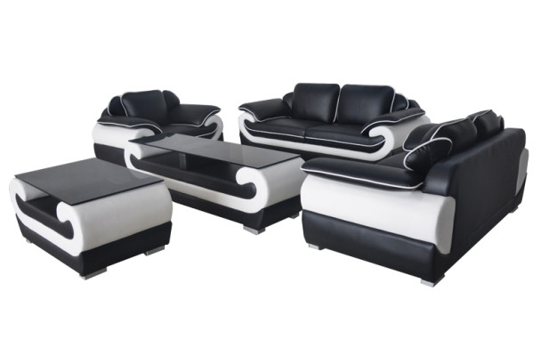Sofá Sofá Asiento Acolchado Juego Completo 3+2+1 Sofás Sofás de Diseño