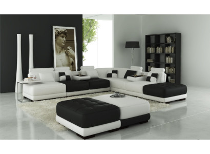 Sofá de cuero Sofá conjunto de sala de estar Sofá de esquina Sofá moderno Diseño Nuevo A1147
