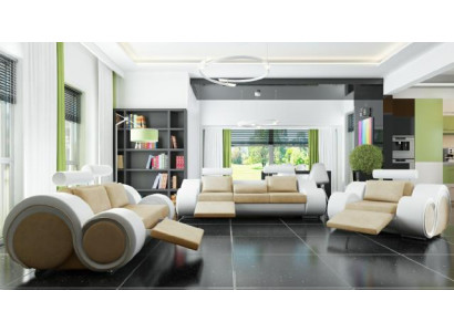 Conjunto de sofás, sofá tapizado, sofá de cuero, conjunto de muebles para sala de estar 3+2+1 textil BER