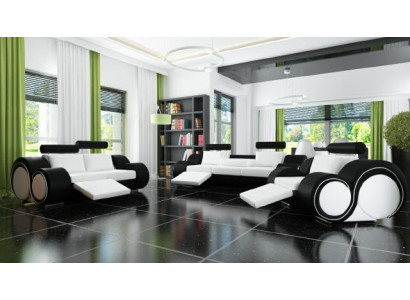 Sofá + Almohadillas USB, sofá 3+2+1 Conjunto de almohadillas de diseñador para salón de relax.