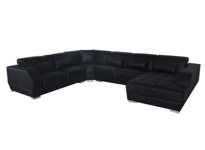 Ecksofa de cuero con asientos acolchados diseño esquina conjunto de sofás salón sofás nuevos Sofá.