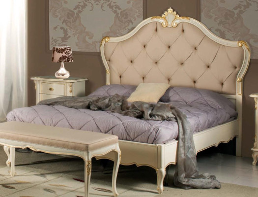 Cama Muebles Cama doble Madera natural Muebles de dormitorio Diseño Camas Muebles Italia
