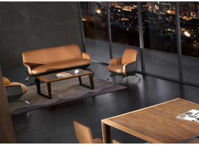 Moderno conjunto de sofás, sofá, conjunto de sofás, grupo 3+1 plazas sofá de cuero.