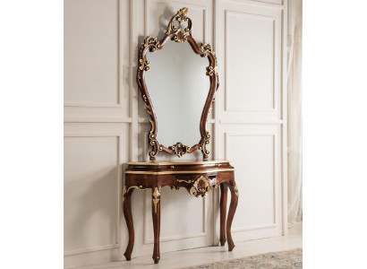 Mesa de consola Espejo Conjunto de aparador Nuevo Madera Muebles italianos Estilo StileElisa