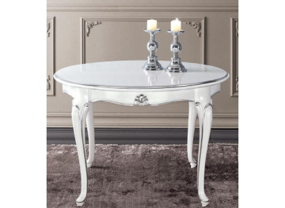 Mesa redonda de lujo de madera maciza italiana, mesas de comedor redondas, muebles de comedor nuevos.