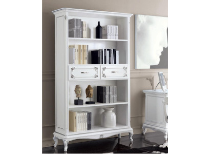 Vitrina de salón armario librería estantería aparador muebles clásicos estantes de madera.
