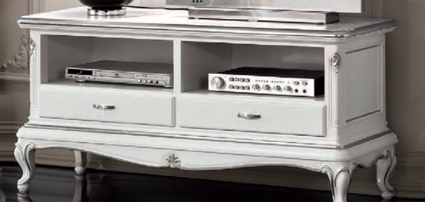 Mueble de televisión blanco Sideboard TV Lowboard Armario de televisión Muebles de televisión Mesa de televisión Nuevo