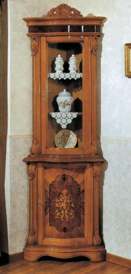 Vitrina Gabinete de cristal de madera maciza Vitrina Aparador Muebles italianos de salón