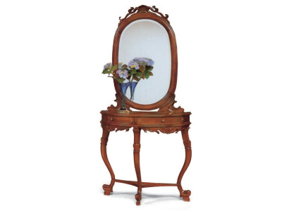 Muebles Italianos 2 piezas Set Estilo de Muebles Elisa Consola Espejo Madera Nuevo