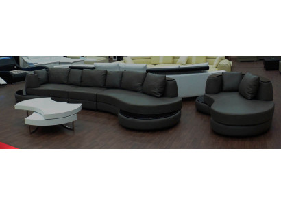Sofá de diseño, sofá esquinero, sofá modular, sofá redondo, sofá de cuero, sofá, sofá en forma de U, PR-S.