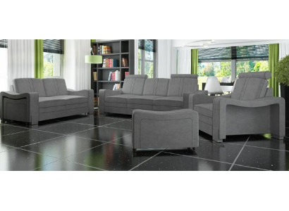 Conjunto de sofá de tela 3+2+1, conjunto de sofás a medida tapizados con sofá USB textil.