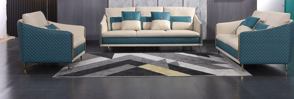 Conjunto de sofás de diseñador Sofá Sofá Sofás de tapizado exclusivos Sofás de cuero exclusivos