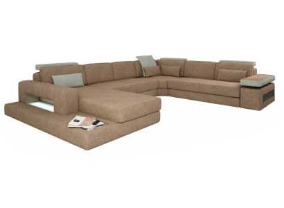 Formas en U Sofás Acolchados Diseño Textil Sofá Rinconera Sofá de la Sala de Estar Nuevo