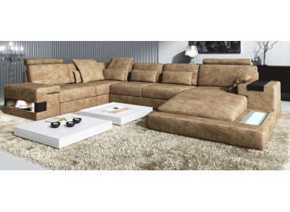 Sofá en forma de U Sofá tapizado Sofá Sofás Sofás Esquinas Muebles de diseño Nuevo.