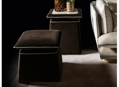 Taburete Reposapiés Otomano Taburete Puf Asiento Pouf Sala de estar Diseñador arredoclassic