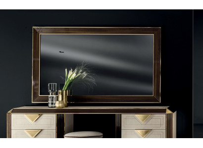 Diseño Espejo Espejo de Pared Moderno 110x190 Muebles Marco de Madera arredoclassic Nuevo