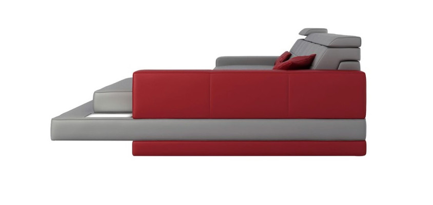Eck L Form Sofá de tela Diseño de sofá de cuero Sofá esquinero Acolchado Sofá esquinero Asiento Sofá
