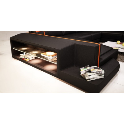 Elegante sofá acolchado en forma de U. Diseño moderno para espacios elegantes.